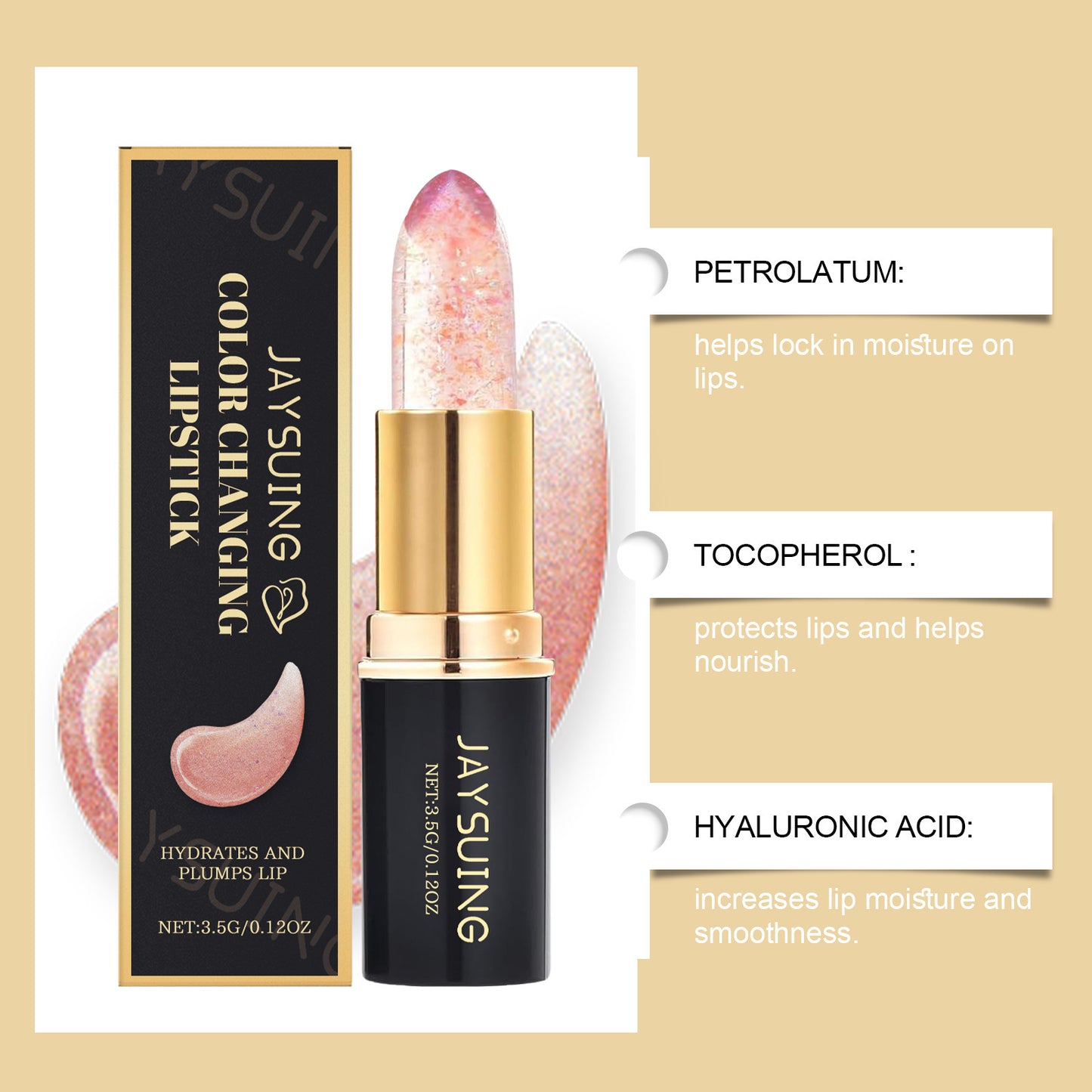 Moisturizing Brightening Color Changing Lipstick