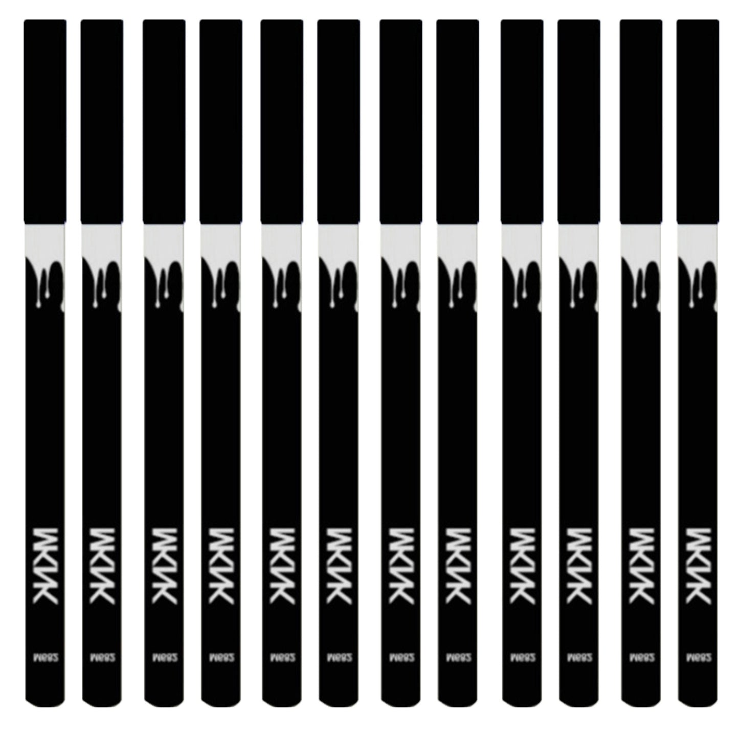 12PCS Black & White Eyeliner Pencil Set | Waterproof, Long-Lasting Multi-Use with Sharpener