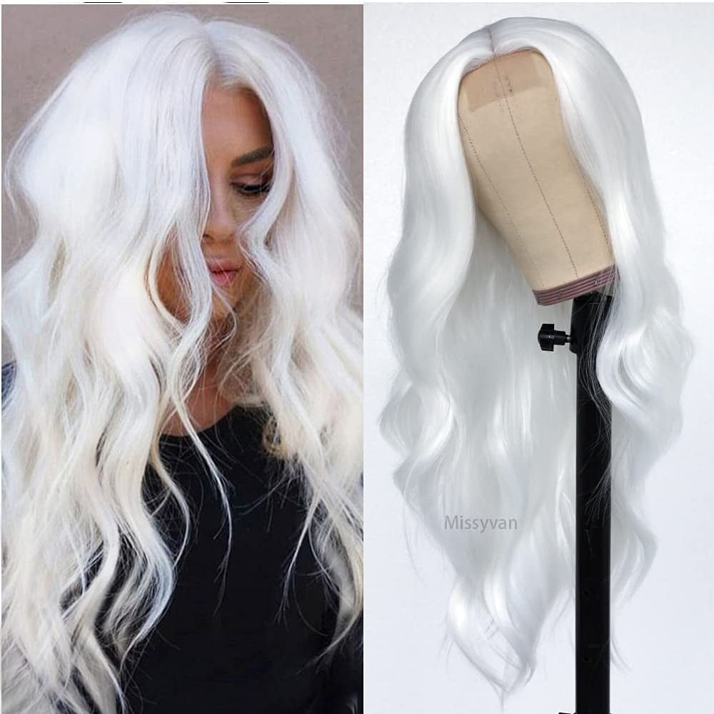 Purple Body Wave 13X4 Lace Frontal Wigs HD Lace Front Wigs Glueless Pre Plucked Bluish Violet Glueless Wigs 28 Inch Soft Hair Natural Hair Line Baby Hair Heat Resistant