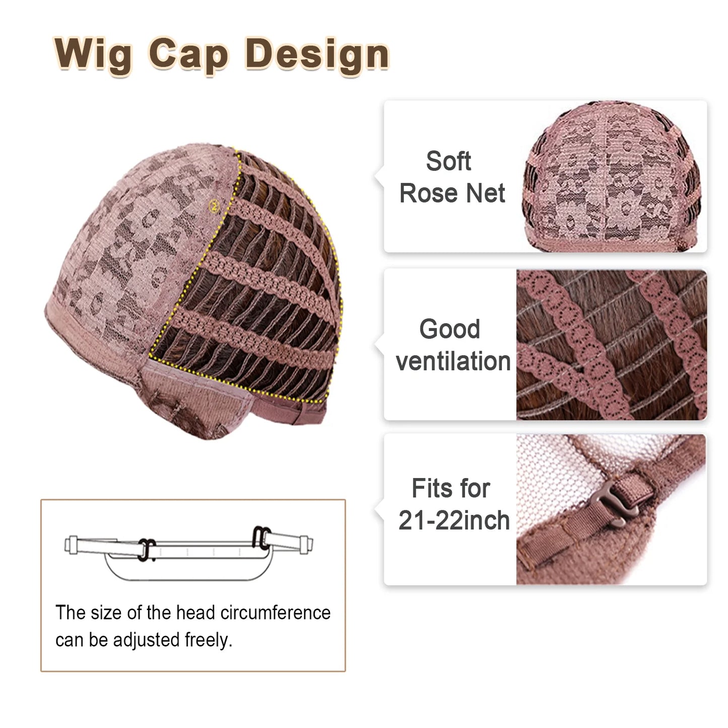 Short Brown Wig for Women Mullet Highlight Blonde Curly Synthetic Wigs
