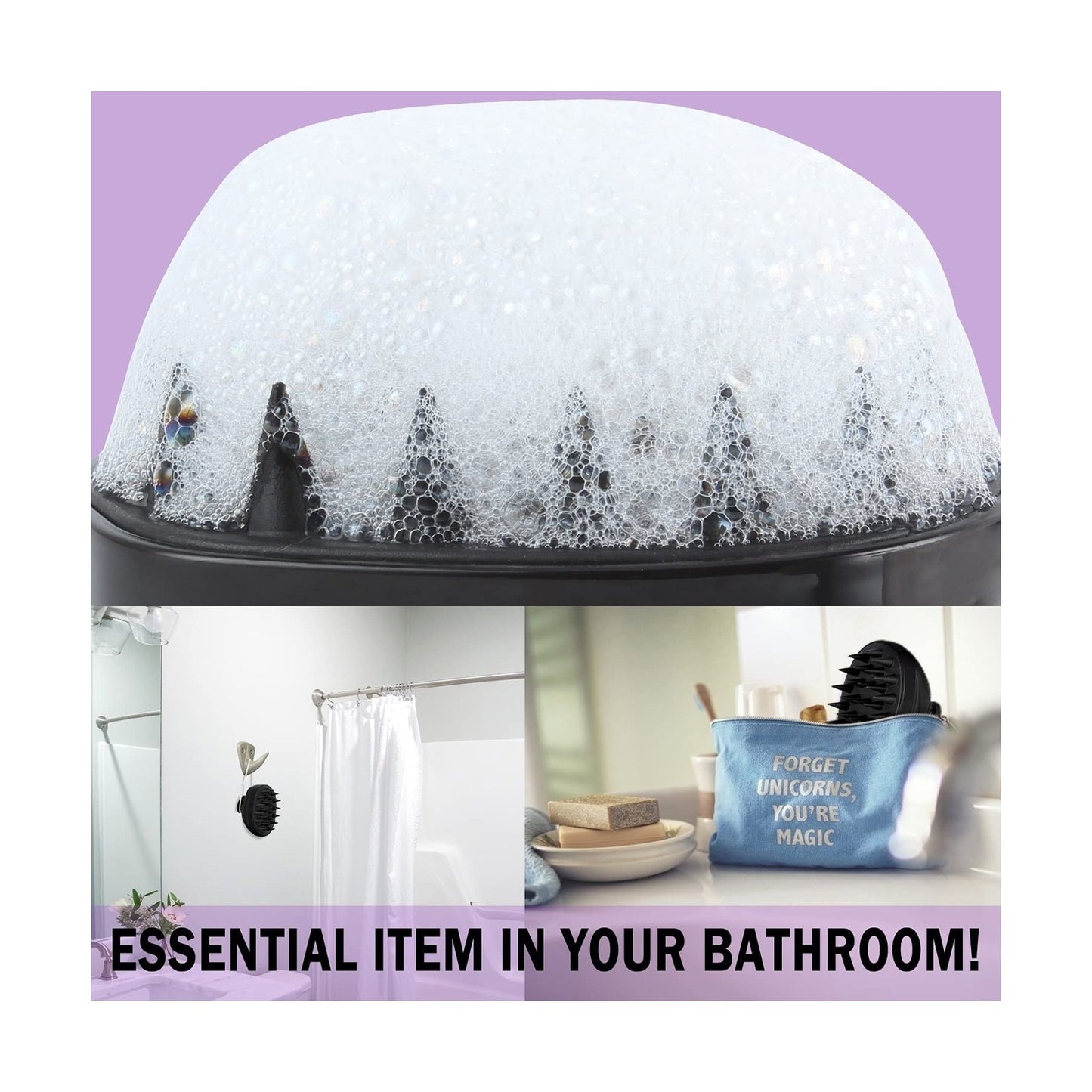 Scalp Massager Shampoo Brush, Hair Scalp Scrubber Head Massager for Stress Re...