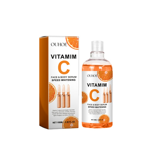 Vitamim C Face Body Serum, Repair Nourish Skin Filling Water Carry Bright Tight Anti-Wrinkle Fine Lines