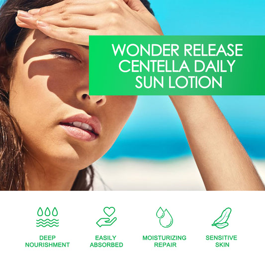 Wonder Release Centella Daily Sun Lotion, Summer Protective Hydrating Mild Isolation Protective Cream
