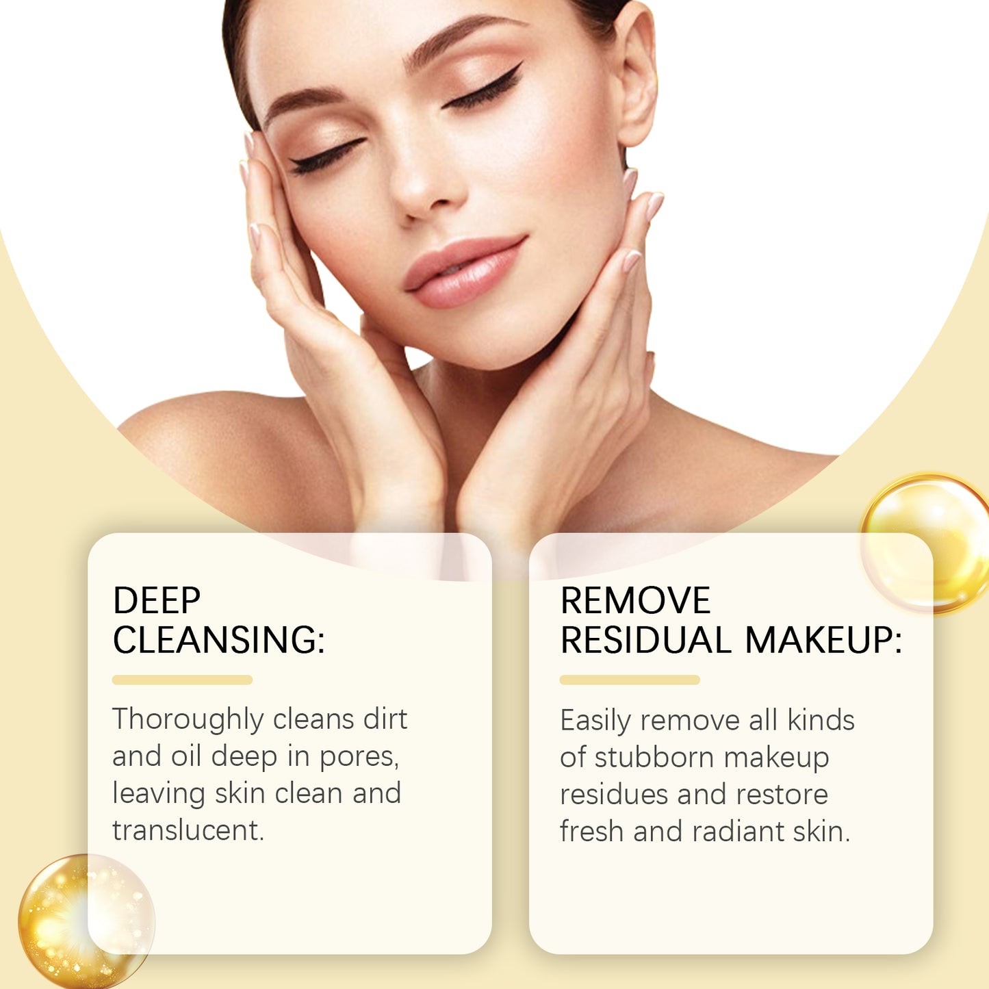 Gentle Cleansing Oil Gentle Care For Skin Refreshing Emulsion Rinse Face Makeup Cleansing Oil