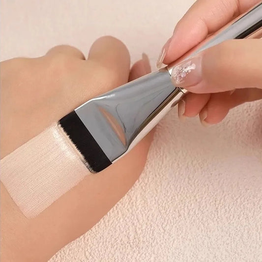 Ultra Thin Foundation Brush One Line Foundation Brush Ultra-thin Traceless Concealer Eyeliner Brush Flat Foundation Brush, Mask Brush, Makeup Spatula, Liquid Foundation Brush, Korean Cream Brush, Deli