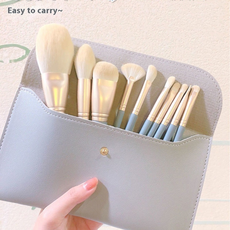 10 Makeup Brushes Suit Foundation Face Powder Eye Shadow Brush Complete Set