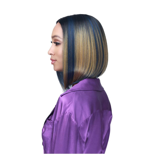 HD Lace Front Wig MLF650 Oh Baby Transparent Lace 5 Inch Deep Part Hunter (3T1B/EMRBL)