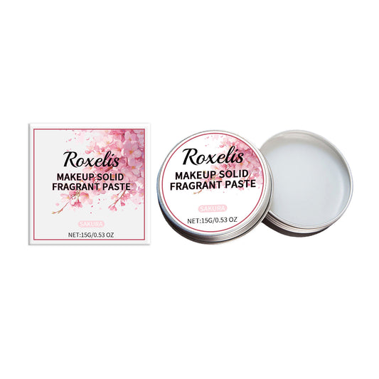 Solid Cherry Blossom Balm Mild Elegant Lasting Light Fragrance Exudes Charm Refreshing Non-Sticky Date Pocket Balm
