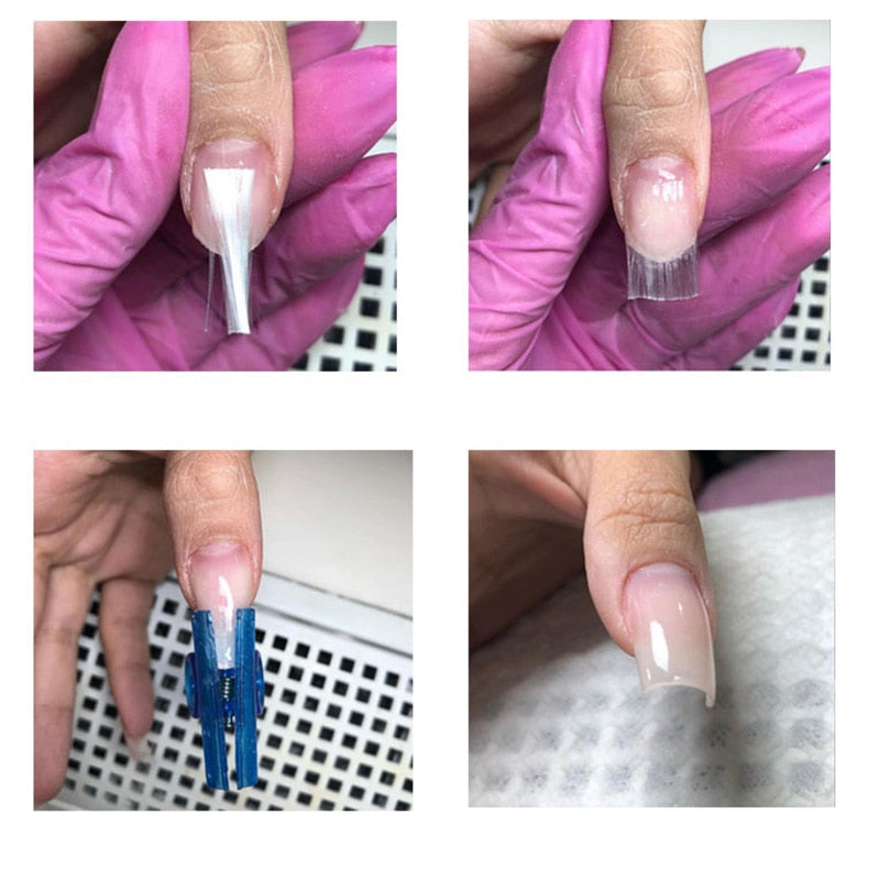 Professional Fiberglass Nail Extensions | 1 Pack Silk Form for Acrylic Tips