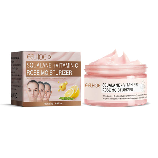 Squalane Vc Rose Moisturizing Cream, Anti Dull Moisturizing Firming Brightening Face Cream