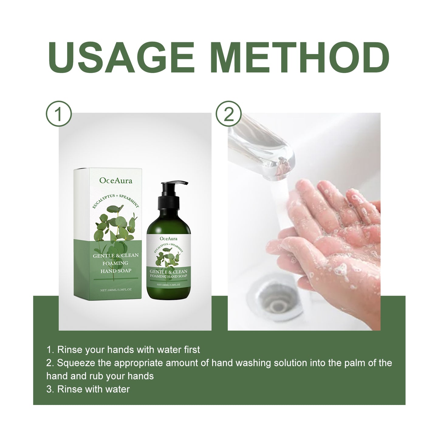 Gentle Clean Foaming Hand Soap, Gentle Cleansing Decontamination Moisturizing Skin Cleansing Skin