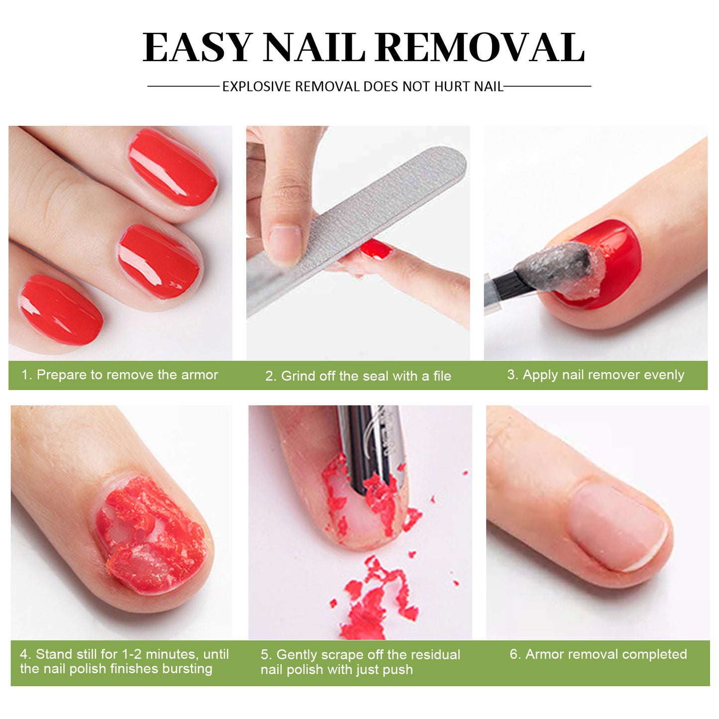 Burst Nail Polish Remover Lazy Hands Do Not Hurt Fast Degumming Agent Light Therapy Nail Polish For Nail Salon