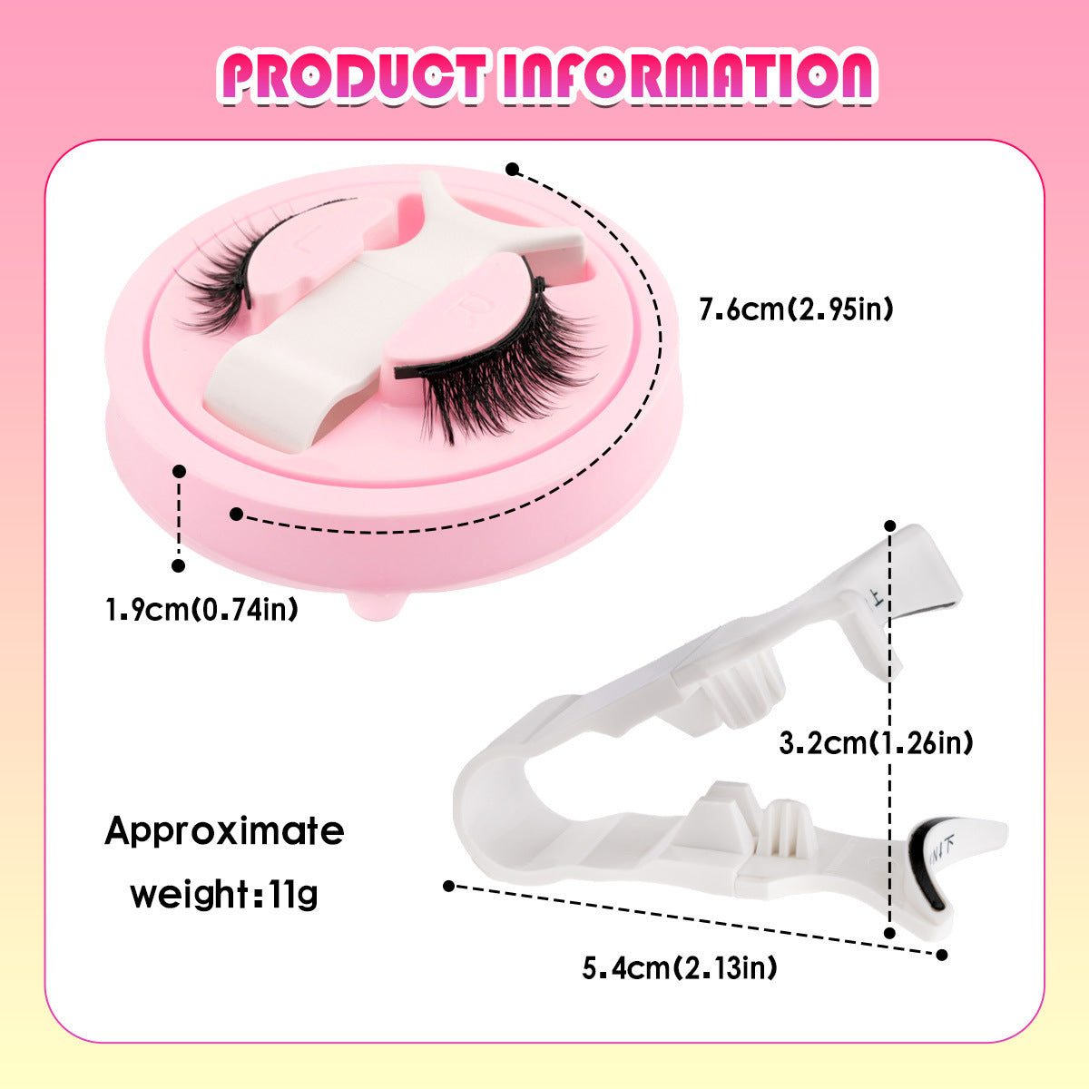 Reusable Waterproof Natural Thick Glue-free False Eyelashes