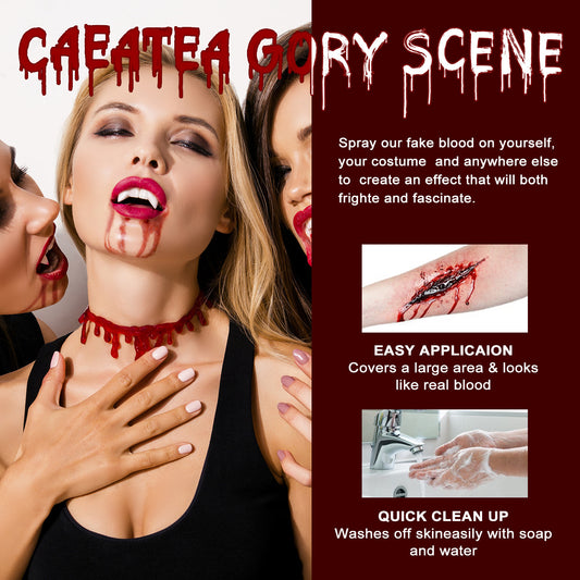 Halloween Plasma Spray Simulation Makeup Props Vampire Zombie Funny Makeup