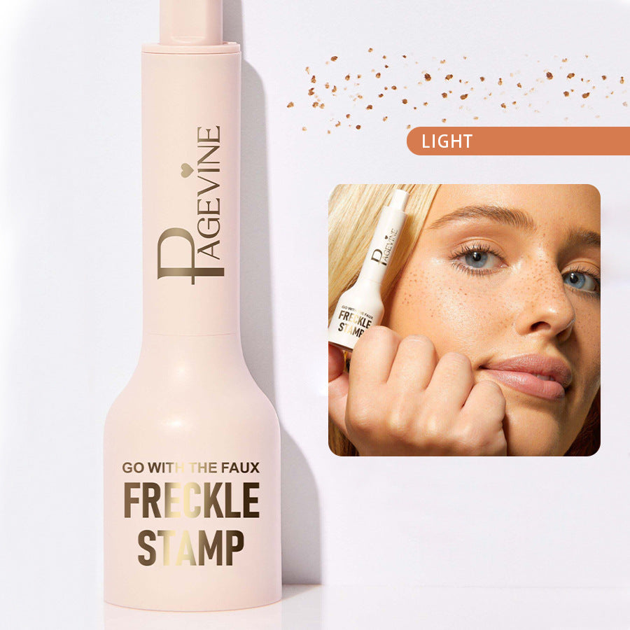 Freckle Stamp Pen,Fake Freckles Stain Marker Pencil Tool for Natural and Lifelike Sunkissed Face Freckle Makeup for Waterproof and Long-Lasting