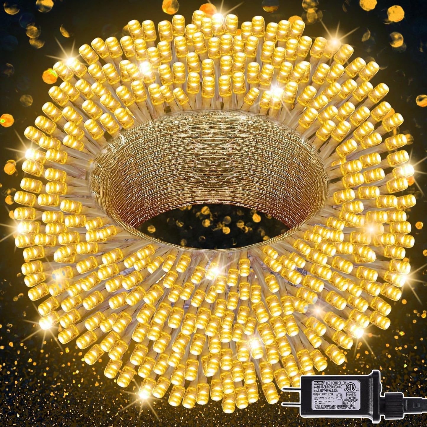 300 LED Halloween Lights, 98.5FT Halloween String Lights with 8 Lighting Modes, Waterproof & Connectable Mini Light, Plug in for Indoor Outdoor Holiday Christmas Party Bedroom Decorations (Purple)