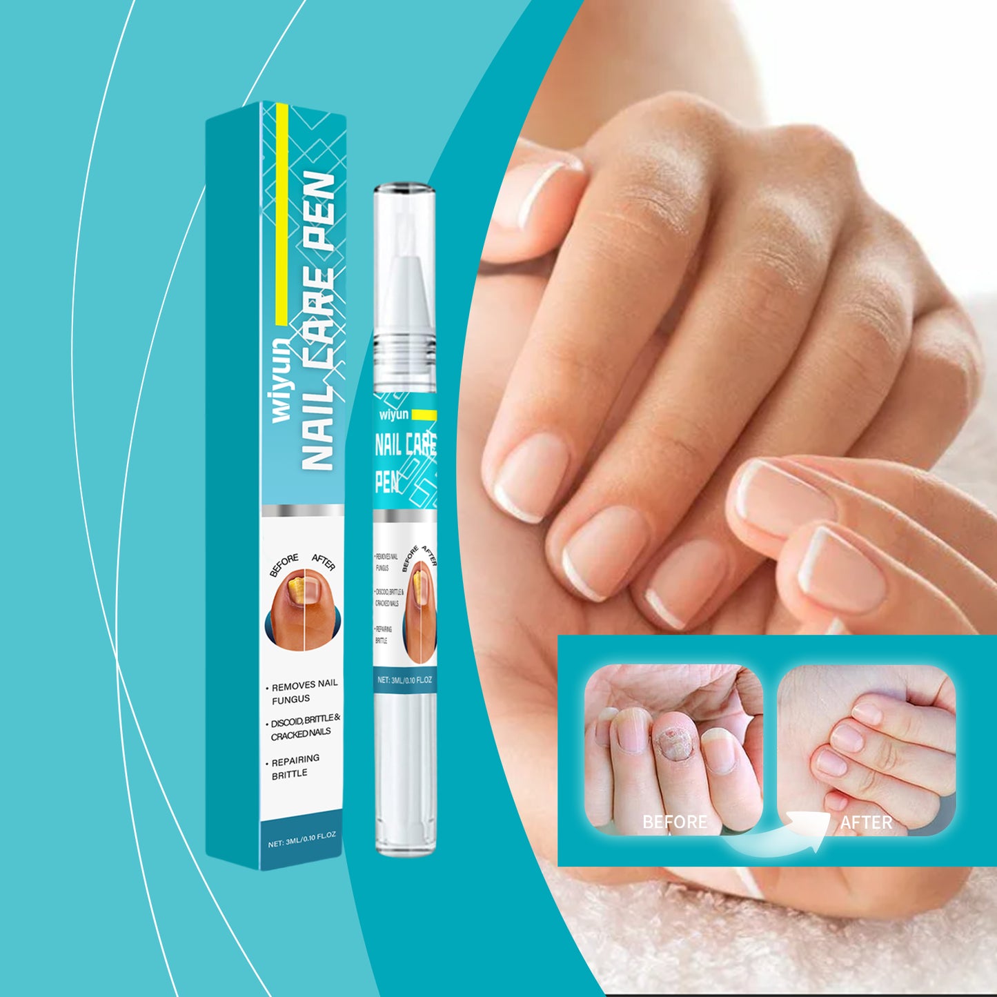 Nail Repair Pen, Foot Hand Moisturizing Care Nail Face Guard Fingertip Beauty Care Pen