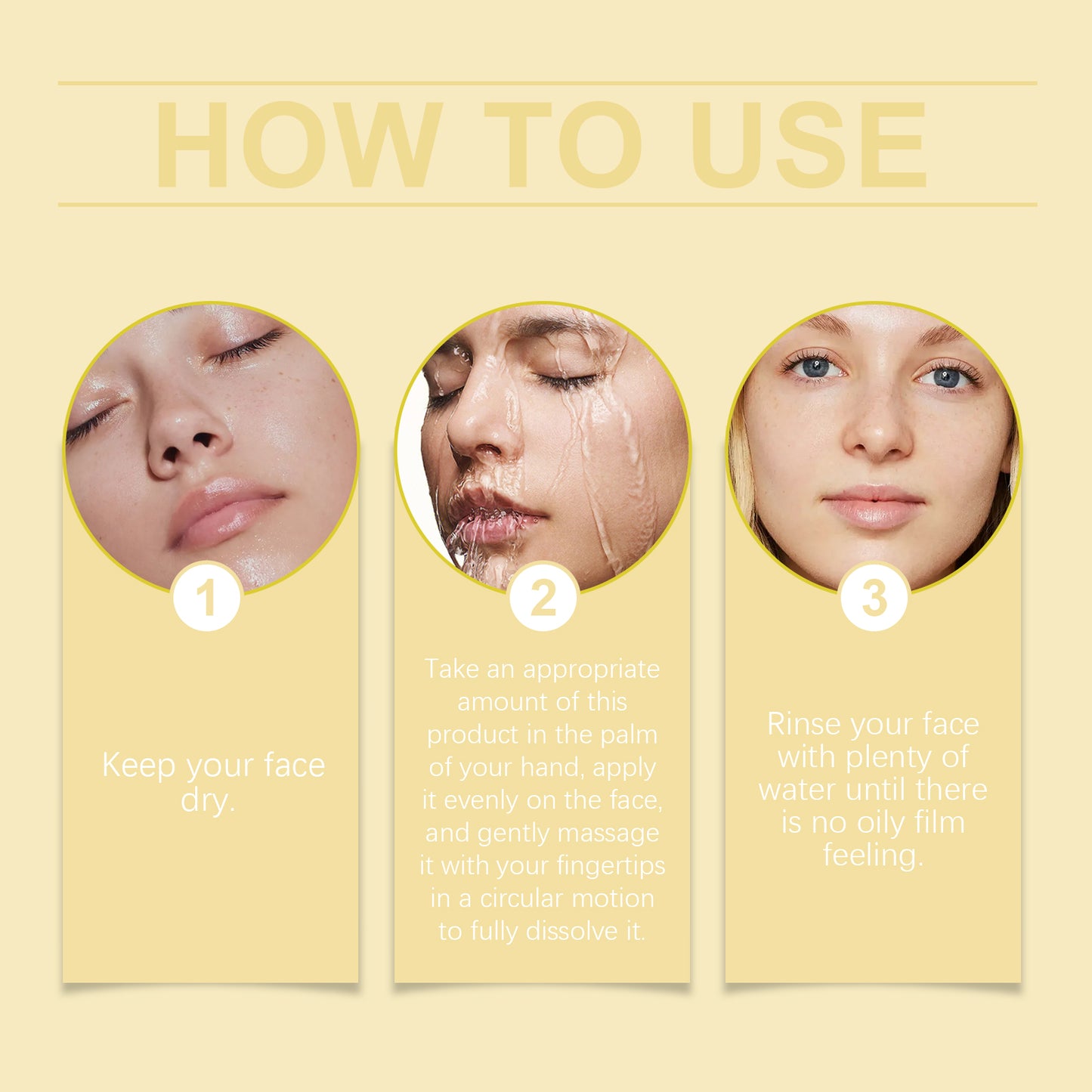 Gentle Cleansing Oil Gentle Care For Skin Refreshing Emulsion Rinse Face Makeup Cleansing Oil