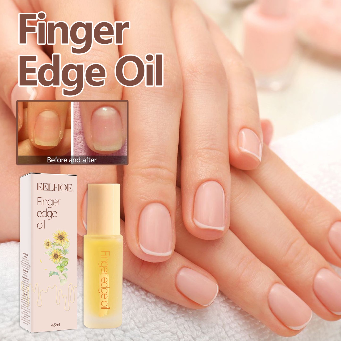 Nail Skin Ball Oil, Nail Moisturizing Care, Anti-Cracking Repair Soft Nail Edge Nail Oil