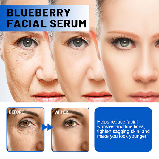 Blueberry Facial, Care Facial Skin Deep Cleansing Anti-Wrinkle Skin Care Essence Beauty Brightening Cream