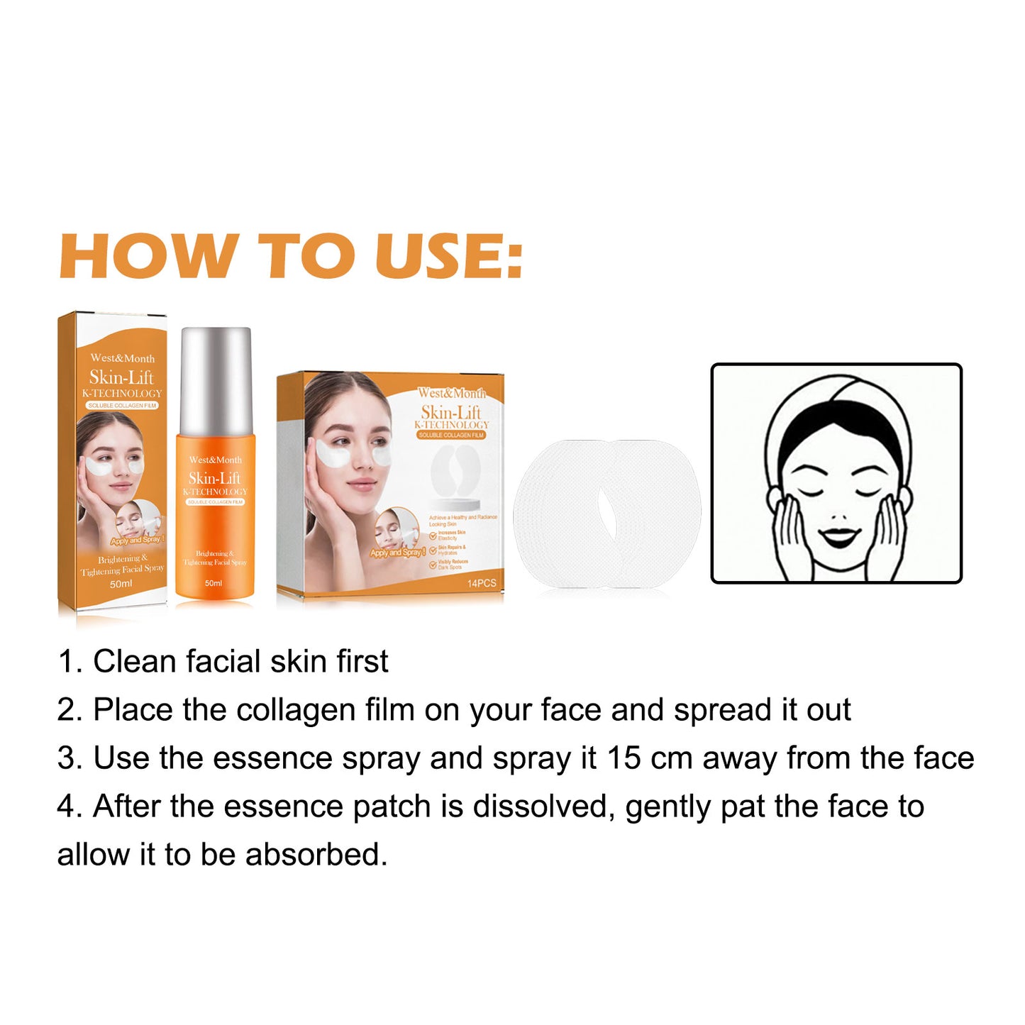 Collagen Eye Mask Spray, Anti-Aging Recombination Anti-Wrinkle Hydrating Anti-Aging Spray
