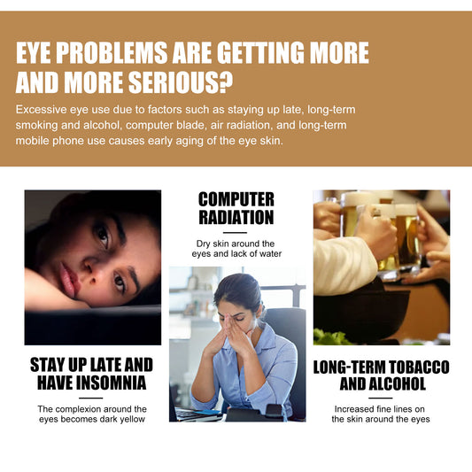 Retinol Eye Cream Stick Reduces Eye Bags, Dark Circles And Wrinkles, Moisturizes And Tightenes The Skin Around The Eyes