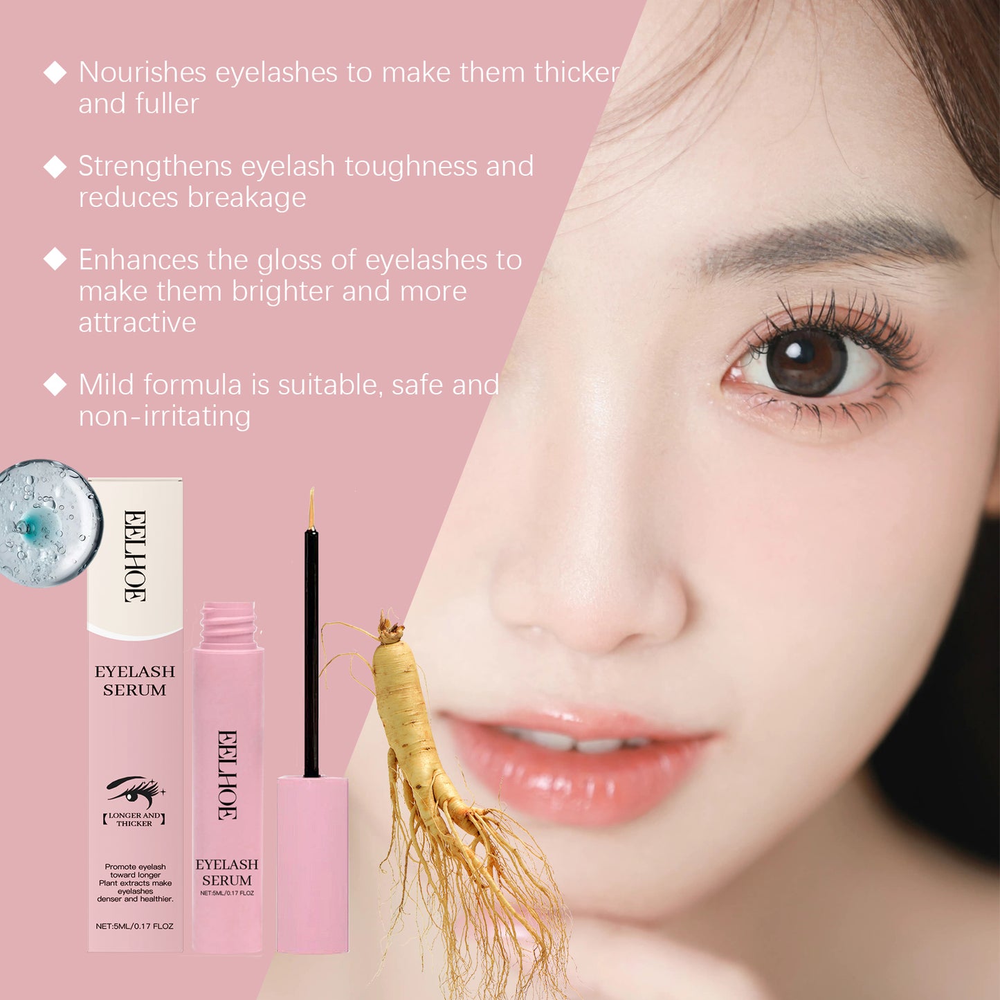 Mascara Gently Moisturizes And Curls Natural, Beautiful And Non-Smudging Mascara Daily