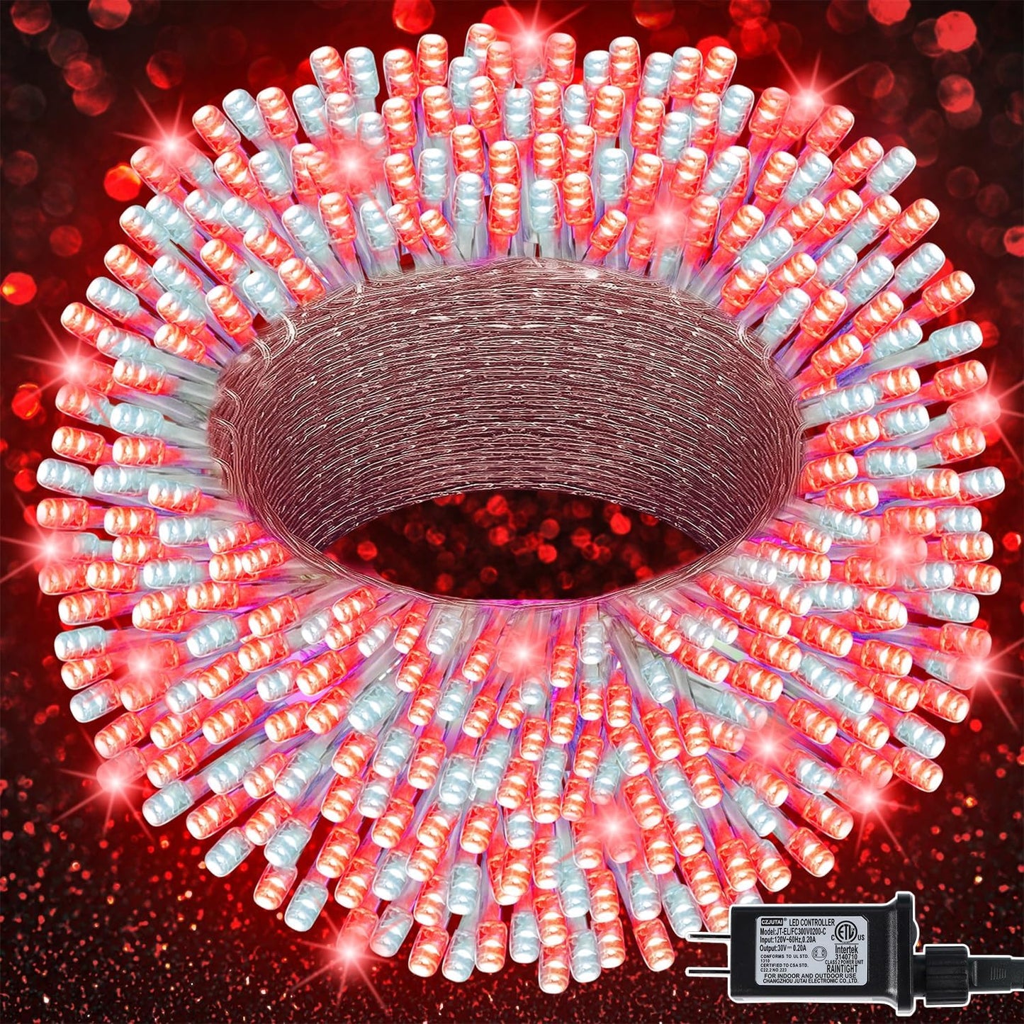 300 LED Halloween Lights, 98.5FT Halloween String Lights with 8 Lighting Modes, Waterproof & Connectable Mini Light, Plug in for Indoor Outdoor Holiday Christmas Party Bedroom Decorations (Purple)