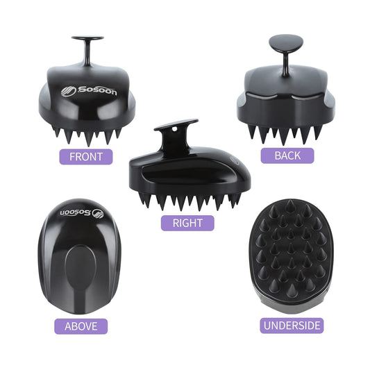 Scalp Massager Shampoo Brush, Hair Scalp Scrubber Head Massager for Stress Re...