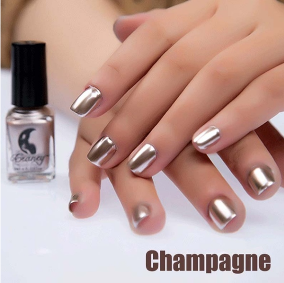 14 Color Mirror Metallic Nail Polish Set | 6ML Shiny Fashion Gel for Trendy Nail Art & Makeup Looks