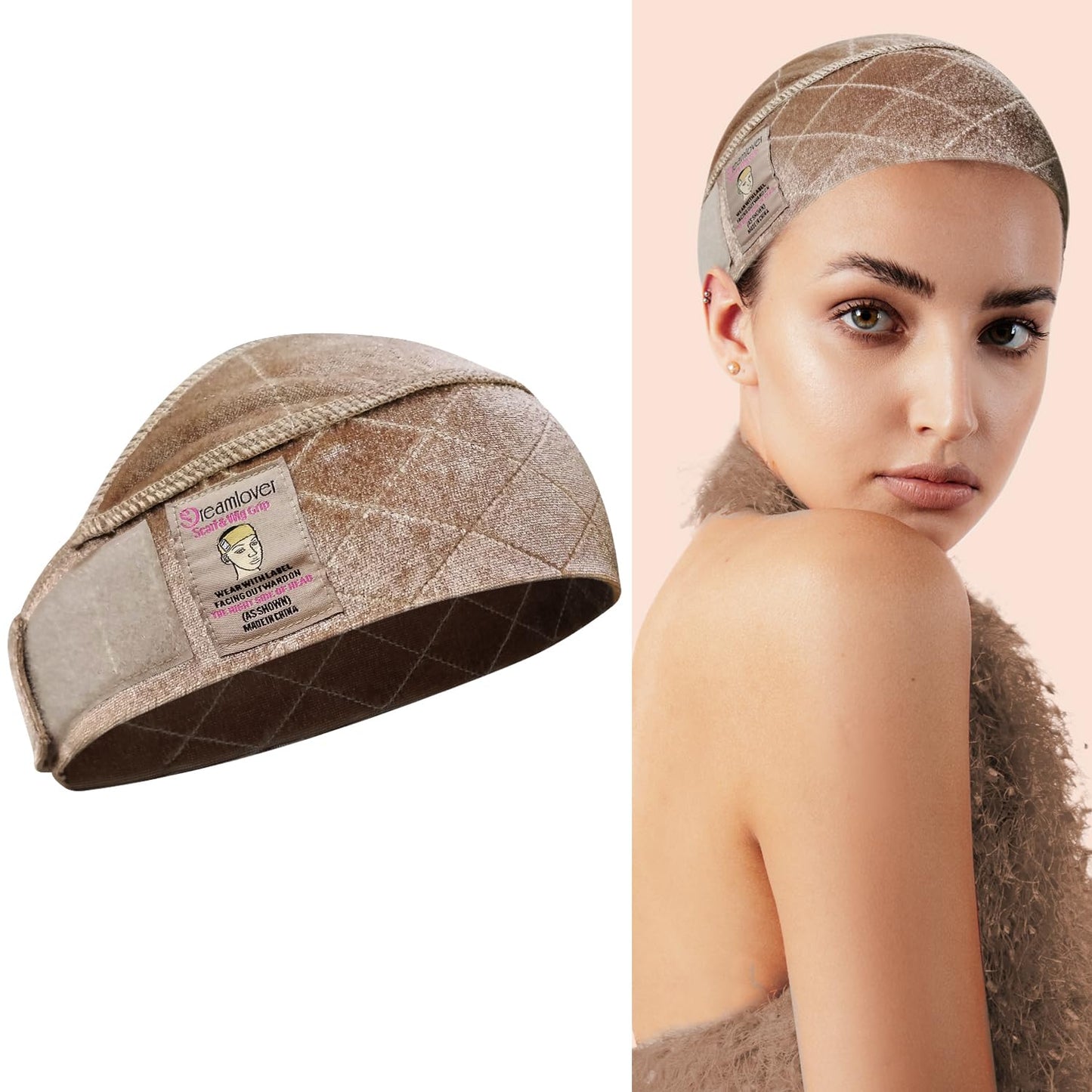 Wig Grip Band for Lace Front Wigs, Wide Wig Grip Headband, Nude, 1 Pieces