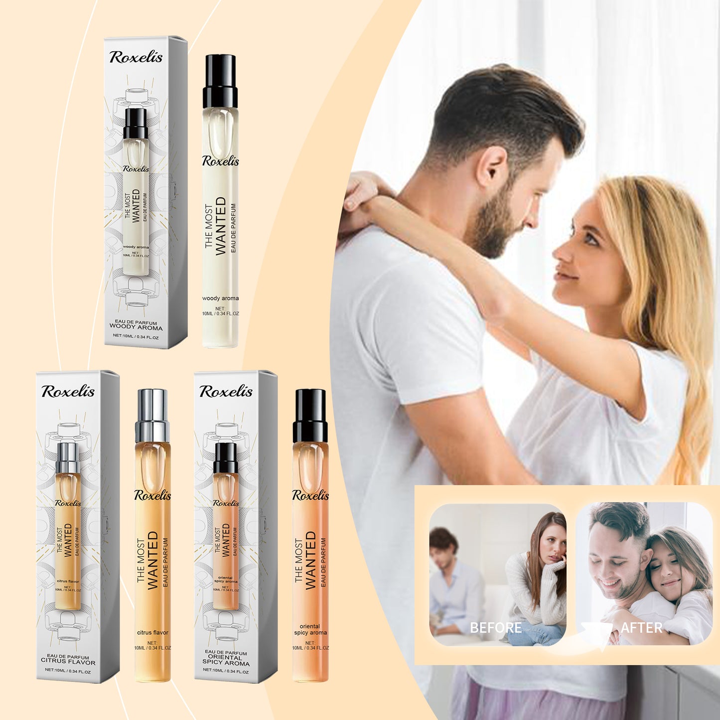 Eau De Toilette Spray Men's Perfume Cologne Citrus Perfume Fresh Charm Portable Fragrance Spray