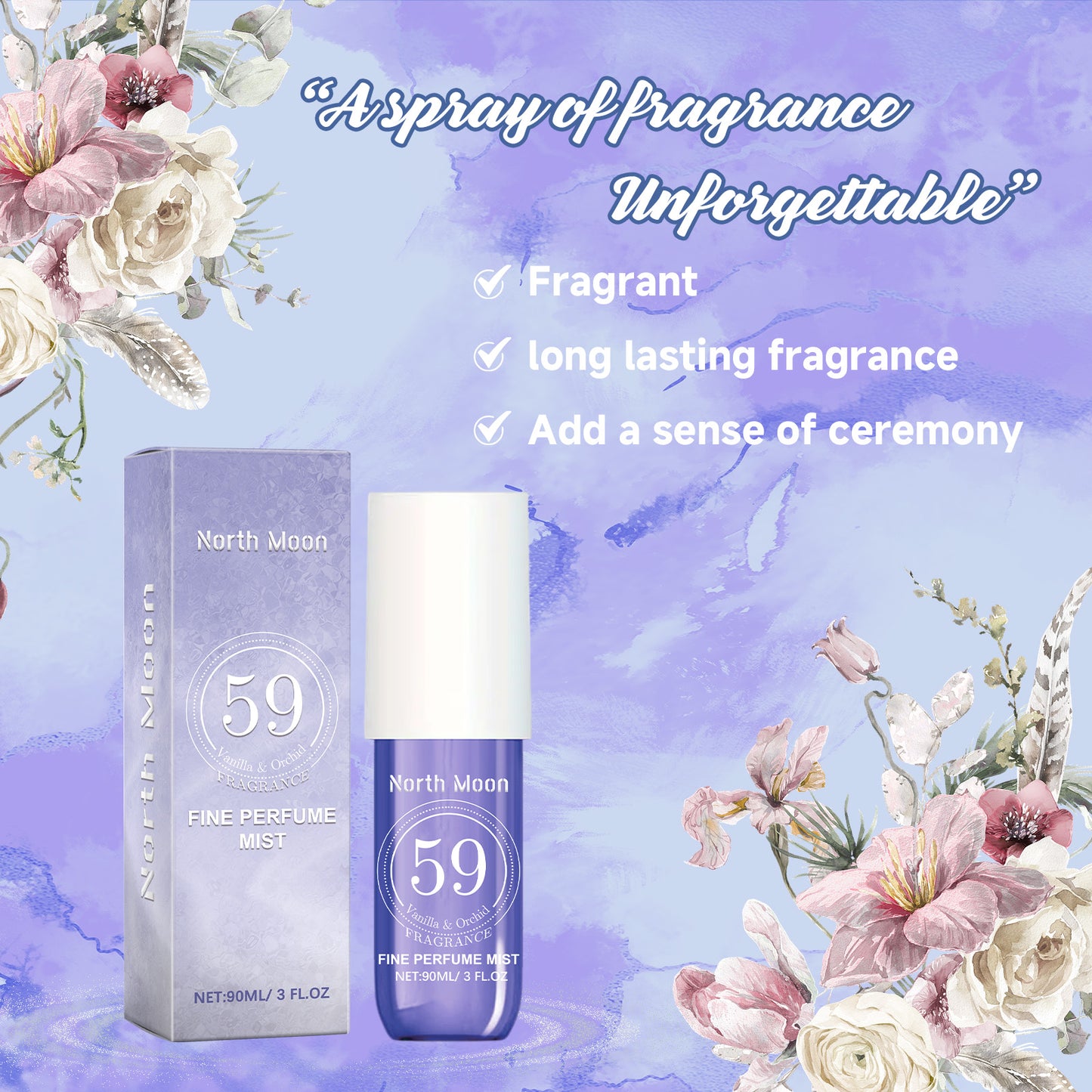 Fine Perfume Mist, Fresh Natural Orchid Light And Durable Fragrance Dating Perfume