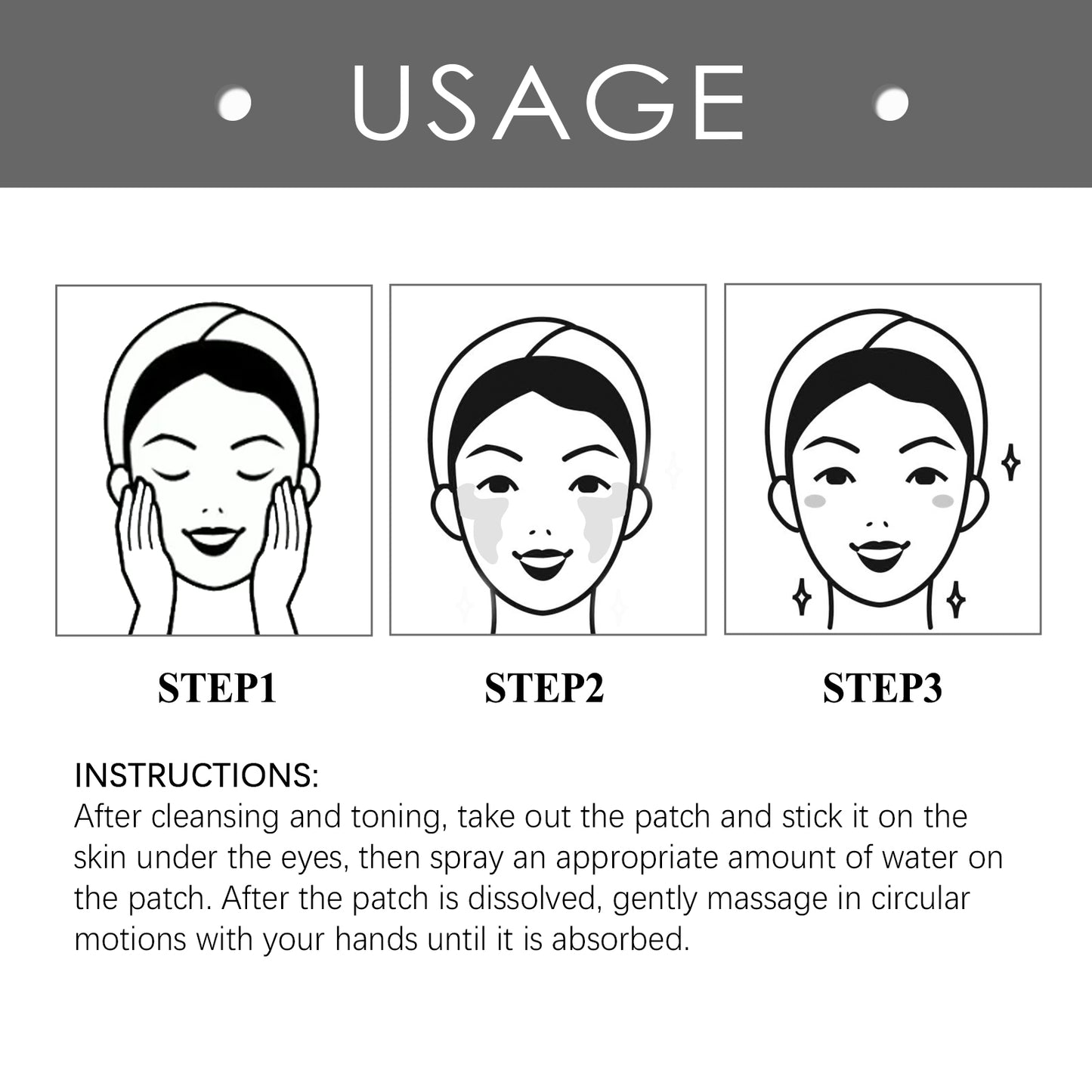 Hydrolyzed Collagen Eye Mask, Moisturize And Moisturize The Skin Around The Eyes To Reduce The Fine Lines In The Corners Of The Eyes