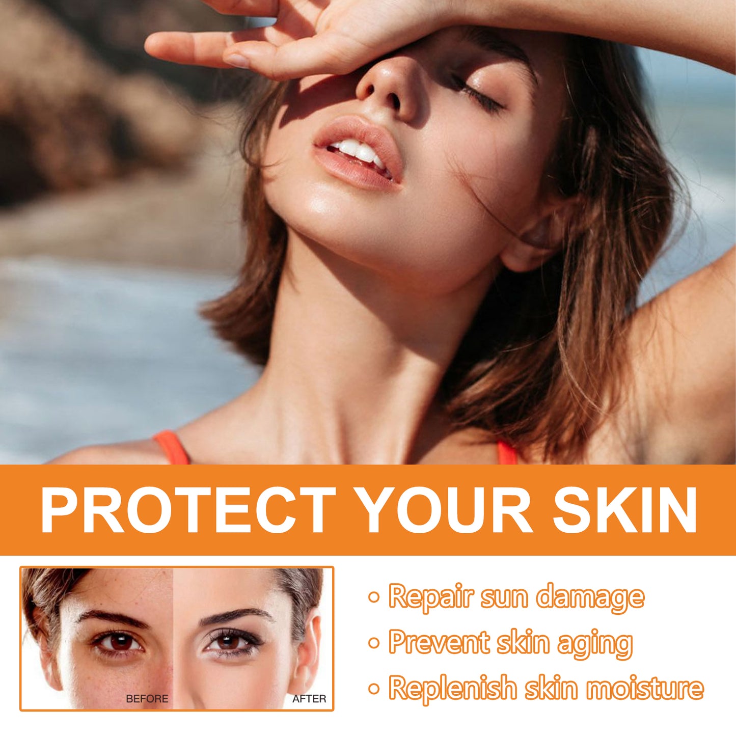 Face Protection Lotion Mild Protection UV Repair Sunburn Anti-Wrinkle Clear Protection Cream