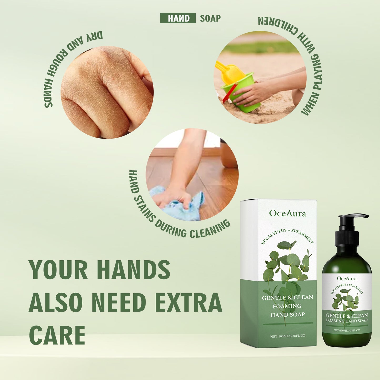 Gentle Clean Foaming Hand Soap, Gentle Cleansing Decontamination Moisturizing Skin Cleansing Skin