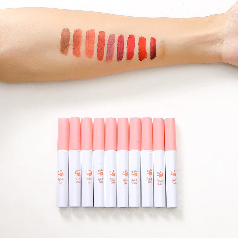 10PCS Matte Velvet Lipstick Set | Non-Stick Cup Lip Gloss Inspired by Lana Del Rey