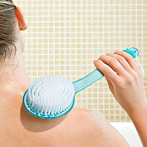 Wipe Back Bath Brush Long Body Bath Shower Back Brush Scrubber Massager Skin Cleaning Tool