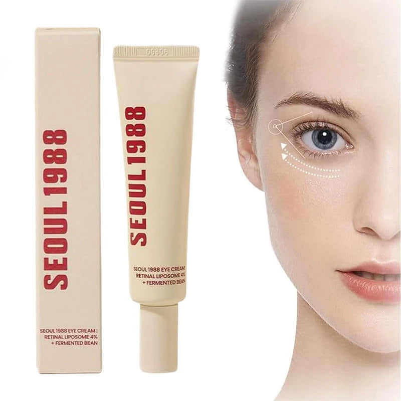 Korean Skin Care Seoul 1988 Vitamin C Wrinkle Care 4% Retinol Ginseng Serum Firm Fine Lines Eye Cream Moisturizing Brighten Set