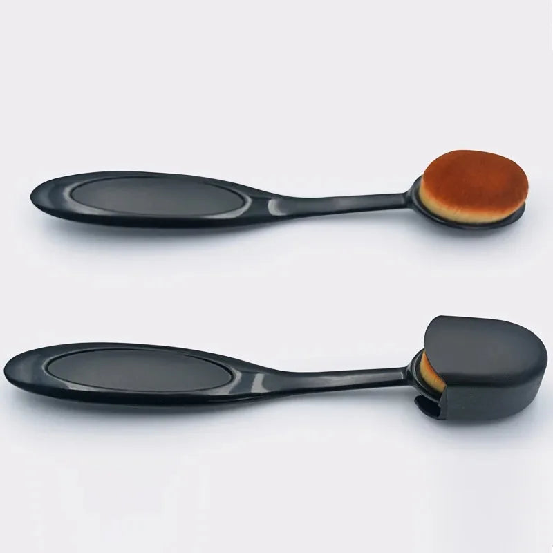 Oval Foundation Brush Large Toothbrush Makeup Brushes Fast Flawless Application Liquid Cream Powder Foundation Sunscreen
