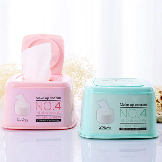 250 Disposable Face Towels – Cotton Soft Dry Wipes for Sensitive Skin & Makeup Removal