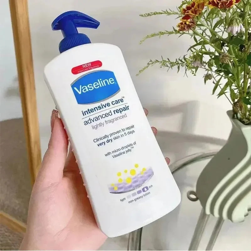 Vaseline Body Lotion for Men and Women Moisturizing Body Moisturizing Fragrance Brightening Skin Exfoliating Body Lotion 400ML