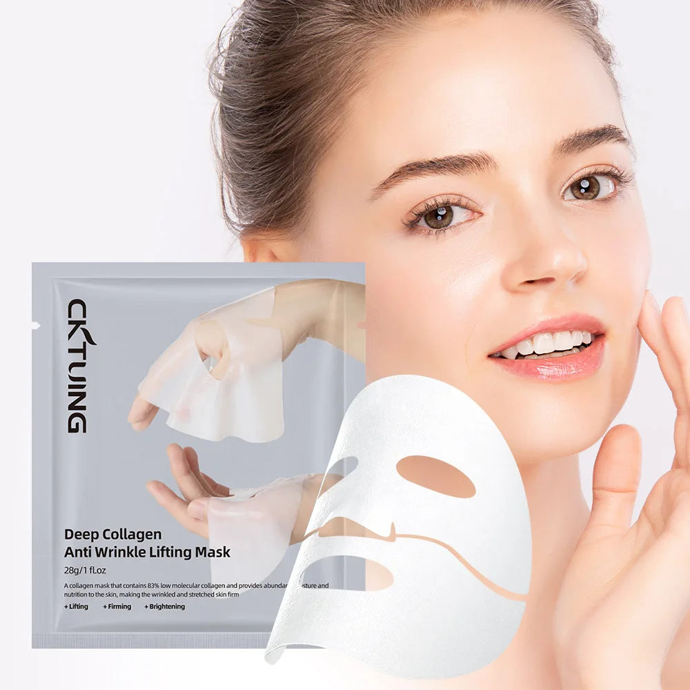 5PCS Collagen Sheet Masks – Hydrating, Brightening & Firming | Korean Skincare