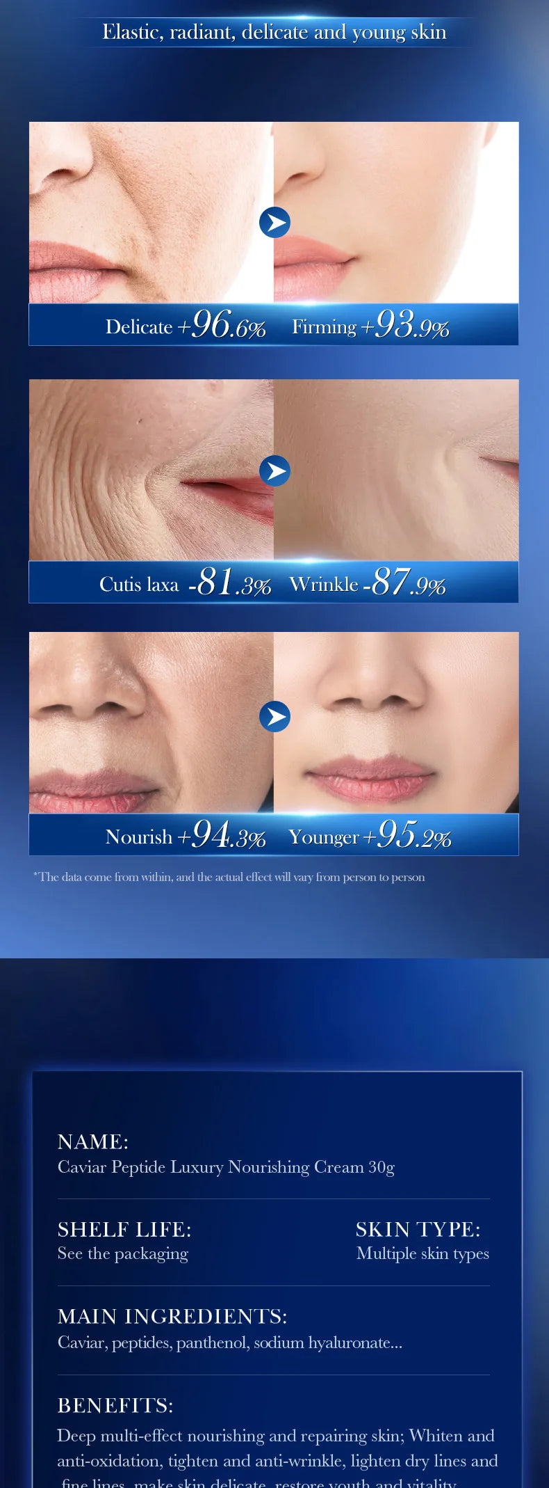 Instant Remove Wrinkle Cream Improve Retinol Face Anti-Aging Firming Lifting Fade Fine Lines Skin Moisturize Brighten Skin Care