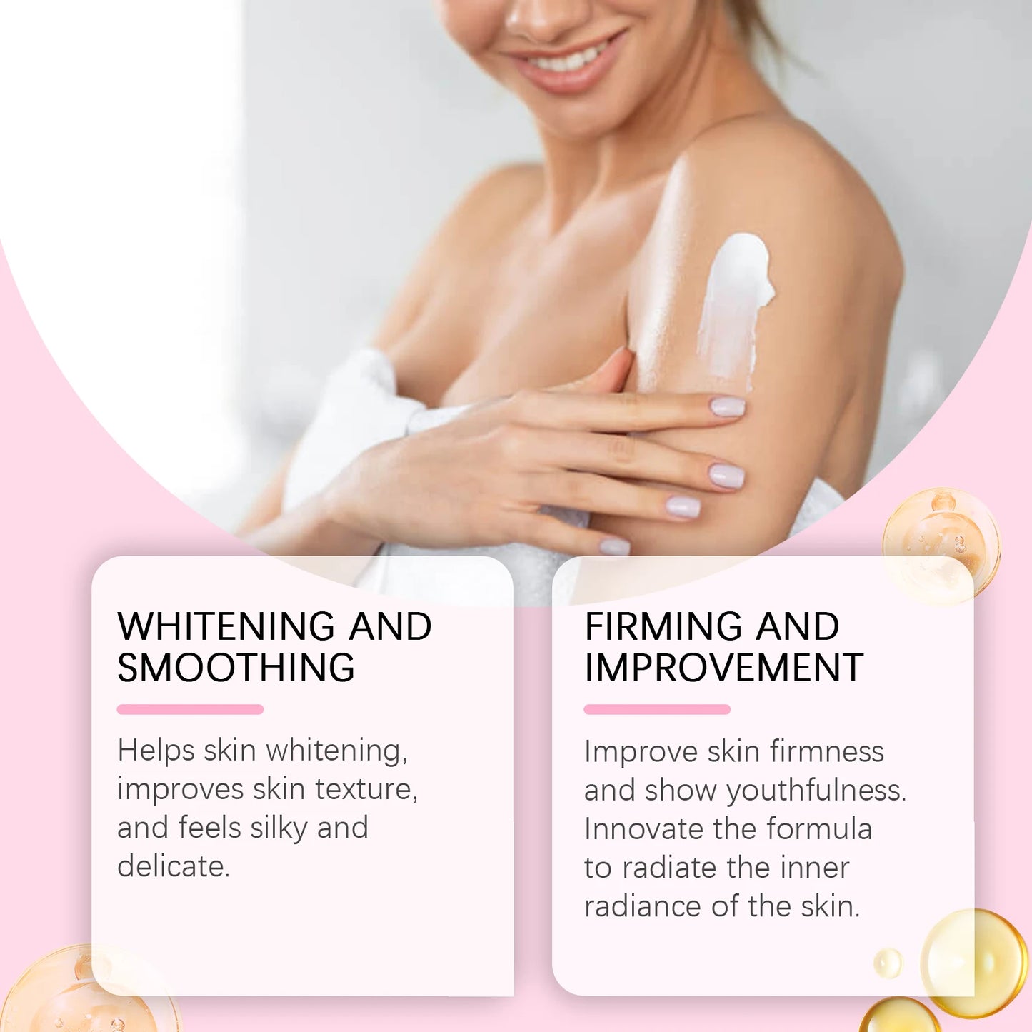 Glutathione Body Lotion Brightening Hydrating Revitalize Even Skin Tone Improve Skin Dry Rough Dullness Moisturizing Body Lotion