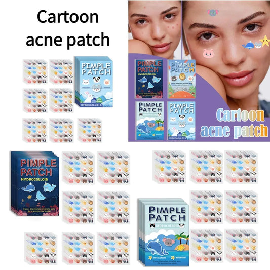 600PCS High-end Pimple Invisible Ultra-thin And Breathable Pimples Patch Cartoon Acne Patch Cute Cat Shaped Acne Dots Patches