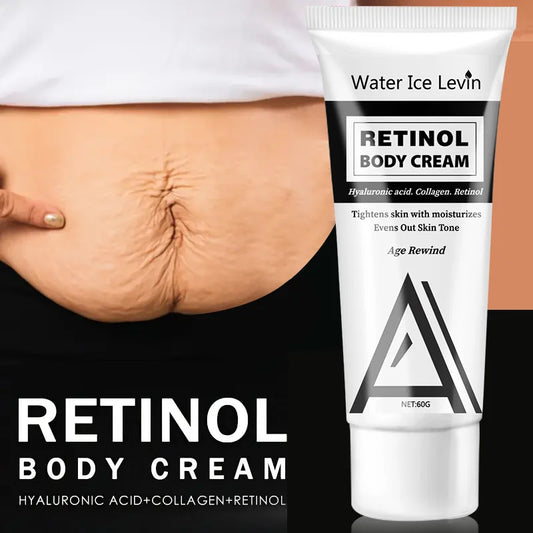 Retinol Body Cream – With Collagen, Hyaluronic Acid & Avocado | 60g Moisturizing Massage Cream