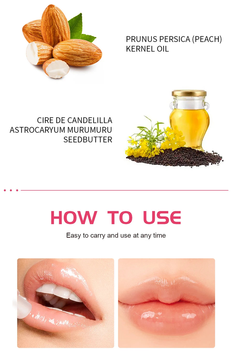 Brightening Pink Lip Balm Reduces Lip Lines Lips Moisturizing Hydrating Removing Dead Skin Fruity Moisturizing Korea Lip Balm
