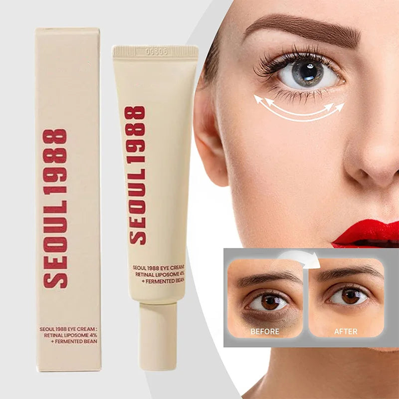 Korean Skin Care Seoul 1988 Vitamin C Wrinkle Care 4% Retinol Ginseng Serum Firm Fine Lines Eye Cream Moisturizing Brighten Set