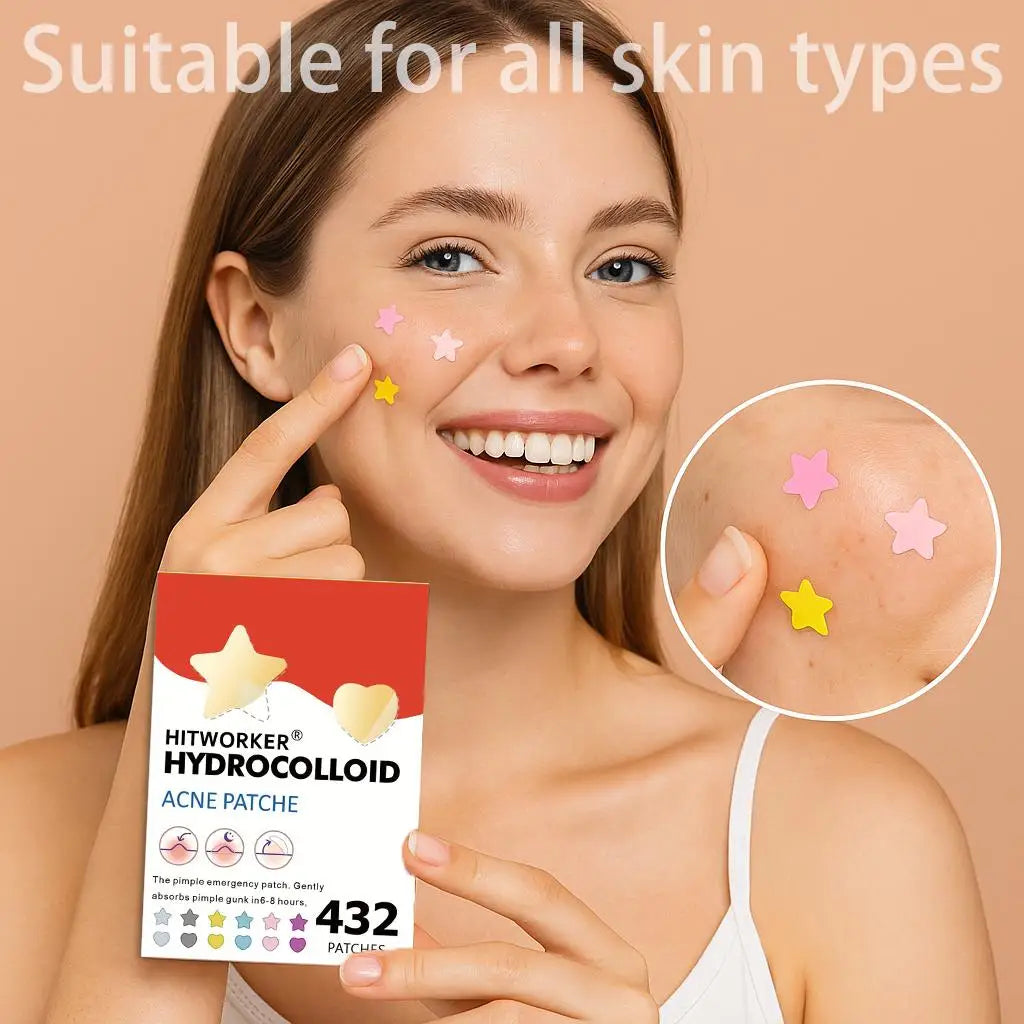 432Count Acne Patch, Alcohol Free, Fragrance Free, Gentle and Effective, Used to Cover Acne and Flaws, Facial Spot Patch